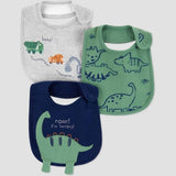 GERBER Baby Boys' 3pk, Dino Bibs