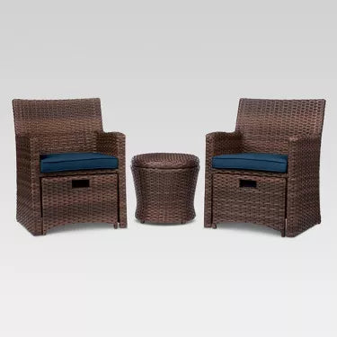 Pick-up Only: Halsted 5 Pc Small Space Wicker Patio Set