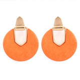 Stone Disc Earrings