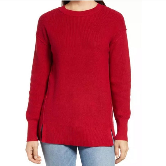 Caslon: Red Tunic Sweater