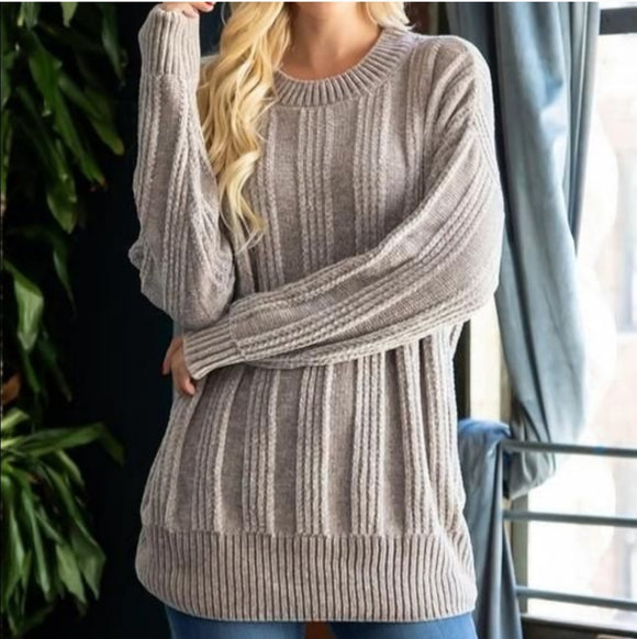 Chenille Tunic Sweater