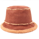 Micro-suede Shearling Bucket Hats