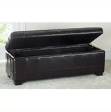 Manhattan Bi-cast Leather Storage Bench