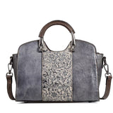 Handmade Embossed Leather Handbag