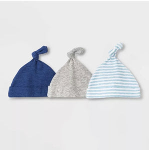 Baby Boys' 3pk Newborn Hats
