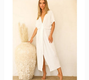 Plunging Maxi Dress/Cover-up