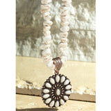 Natural Stone Blossom Necklace