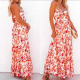 Floral Strapless Maxi Dresd