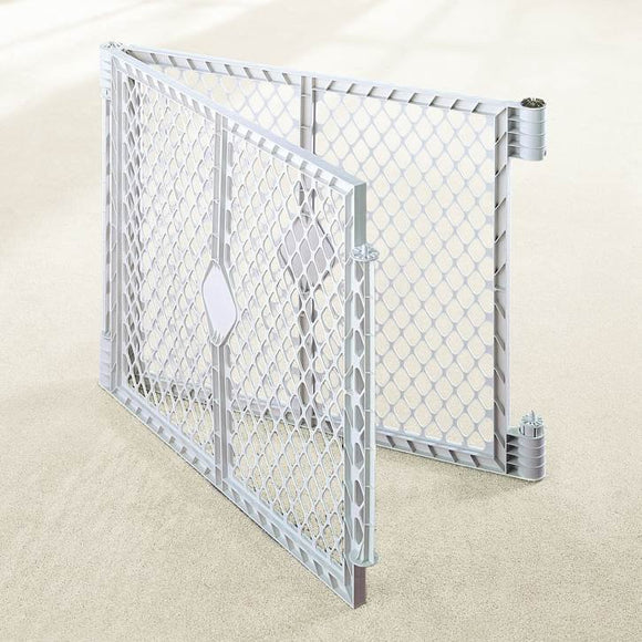 Gray Two-Panel Playpen Extension