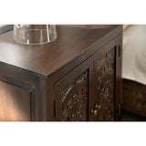 Katya Hand Carved Accent/Side Table