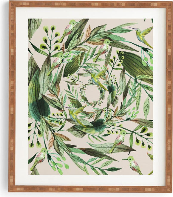 Nature In Circles Framed Wall Art