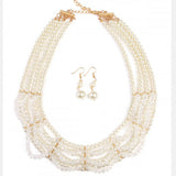 Pearl Necklace/Earring Set