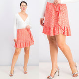 Michael Kors: Coral Ruffle Skirt