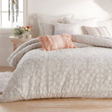 Clipped Floral 3 Pc Comforter Set