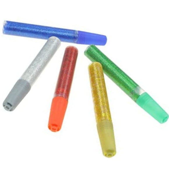 Glitter Glue Pens, 5 Pk
