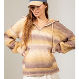 Hooded Ombre Sweater