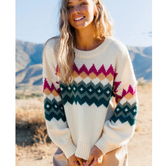 Cozy Multi-Knit Sweater