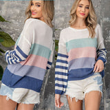 Lightweight Color Block Sweater