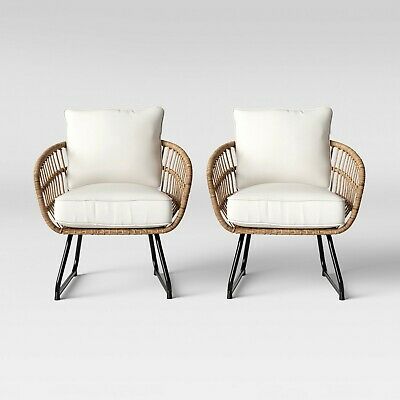 2 Pk, Southport Outdoor Wicker Club Chairs